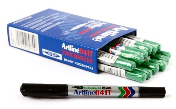 Artline Marker 041T 2-i-1 grön