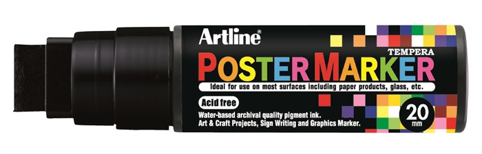 Artline Poster Marker 20 svart