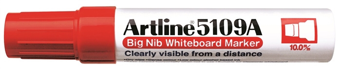 Artline Whiteboard Marker 5109A STOR röd