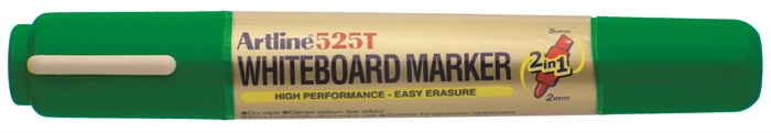 Artline Whiteboard Marker 525T 2-i-1 grön