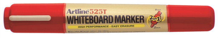 Artline Whiteboard Marker 525T 2-i-1 röd