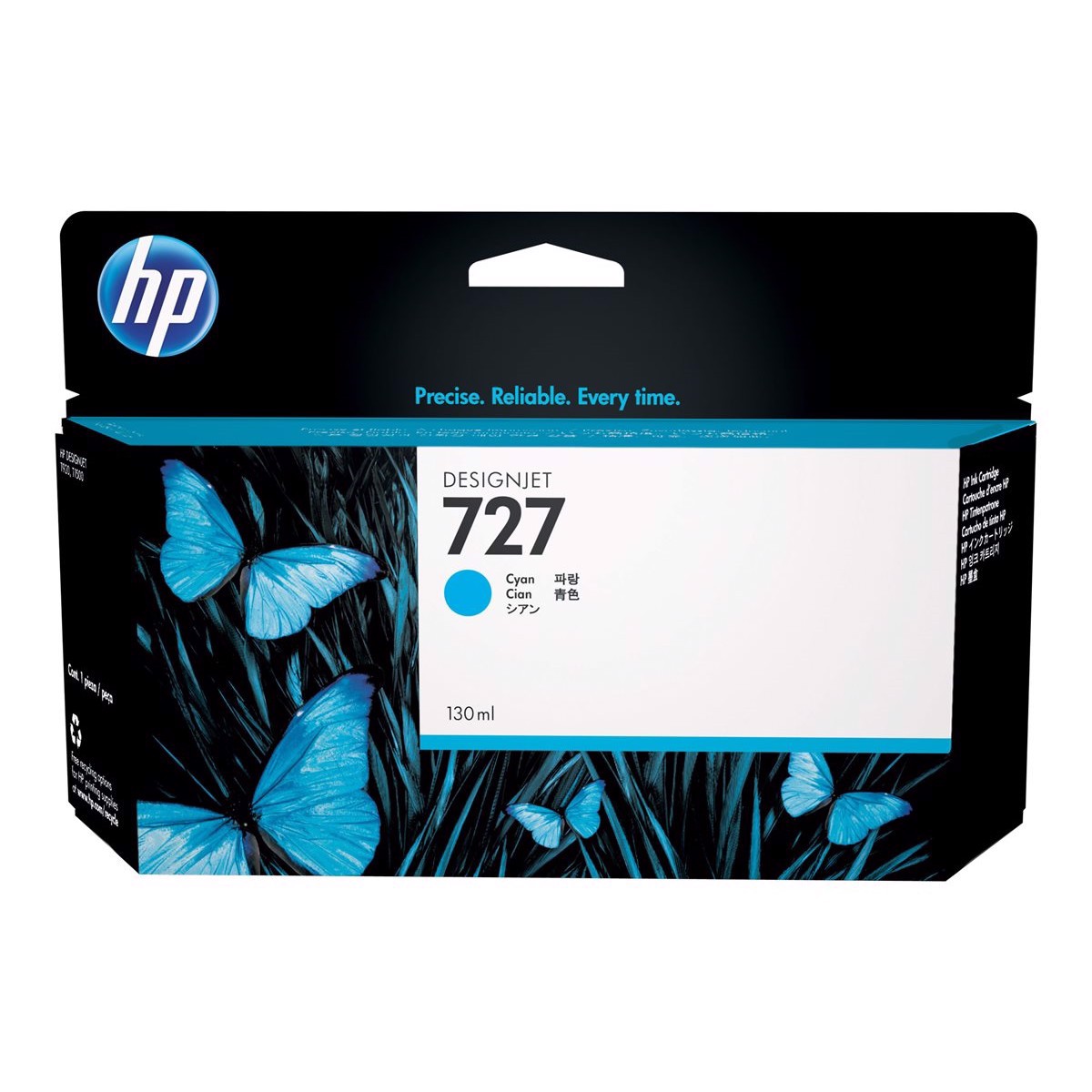 HP 727 Cyan bläckpatron, 130 ml