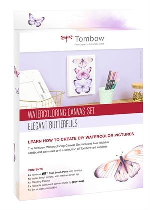 Tombow Akvarell Canvas set Fjärilar