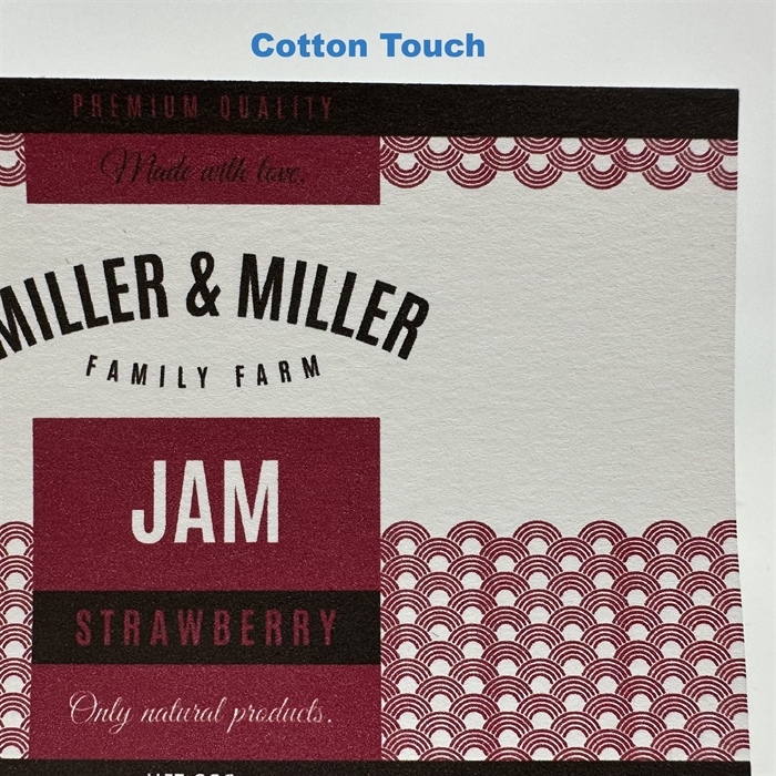 Cotton Touch (FSC) etikett test rulle - 10 cm x 4 meter