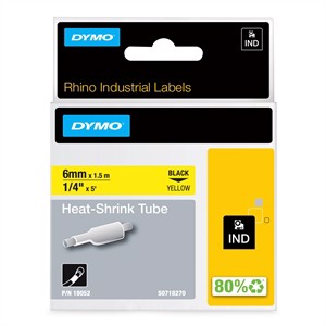 Tape Rhino 6 mm x 1,5 m krymptub bl/gul