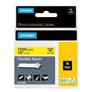 Tape Rhino 12mm x 3,5m flexib nylon bl/gul