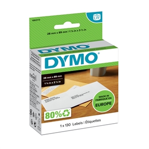 Dymo LabelWriter-etiketter 28x89 mm (1x130)