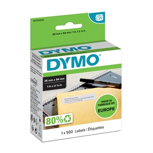 Dymo Label Return 25x54 perm vit (500)