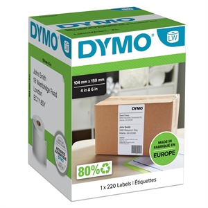DYMO-etikett 104 x 159 mm