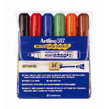 Artline Whiteboard Marker 517 6-set