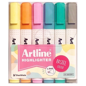 Artline Highlighter 660 Pastell 6-P