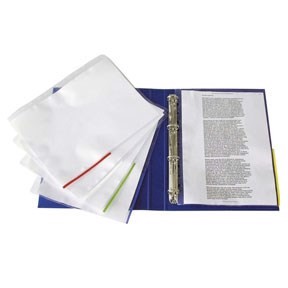 Esselte Signalficka 105my PP glas klar A4 TOE grön(100)