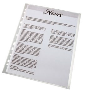 Esselte Pocket 85my PP präglad A4 SÅ (100)