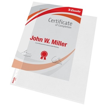 Esselte Pocket 115my PP präglad A4 TSÅ (10)