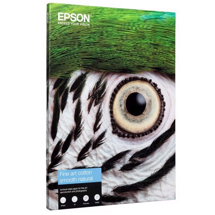 Epson Fine Art Cotton Smooth Natural 300 g/m2 - A2 25 Ark