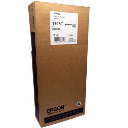Epson T596C White 350 ml bläckpatron - Epson WT7900