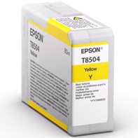 Epson Yellow 80 ml bläckpatron T8504 - Epson SureColor P800