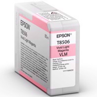 Epson Vivid Light Magenta 80 ml bläckpatron T8506 - Epson SureColor P800