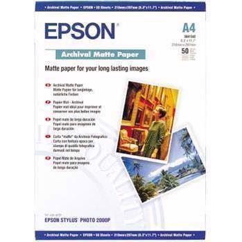 Epson Archival Matte Paper 192 g, A4 - 50 ark