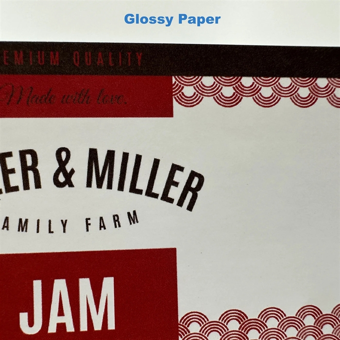 Blankt papper (FSC) etiket test rulle - 10 cm x 4 meter