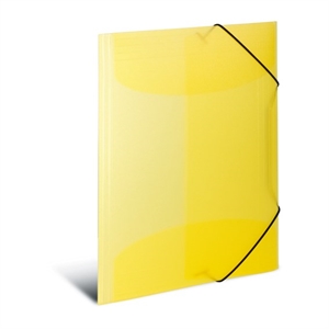 HERMA 3-faldig elastisk folder PP A3 transp gul