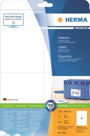 HERMA etikett Premium 105x148,5 (100)