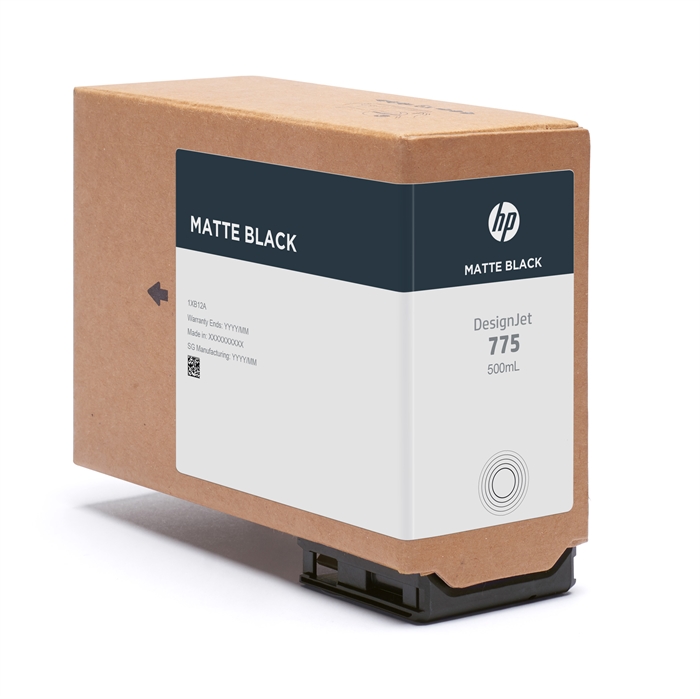HP 775 bläckpatron, 500 ml, Matte Black