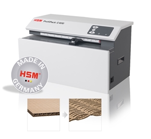 HSM ProfiPack pappersmakulering C400 bordmodell