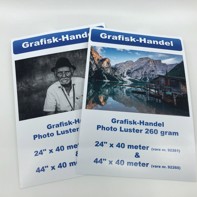 Grafisk-Handel Photo luster 260 gram - 24" x 40 meter