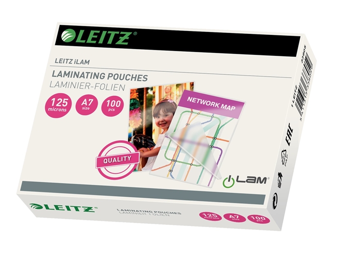 Leitz Laminerande fickblank 125my A7 (100)
