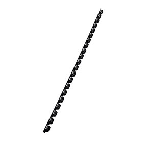 Leitz Spiralringar plast 6mm svart (100)