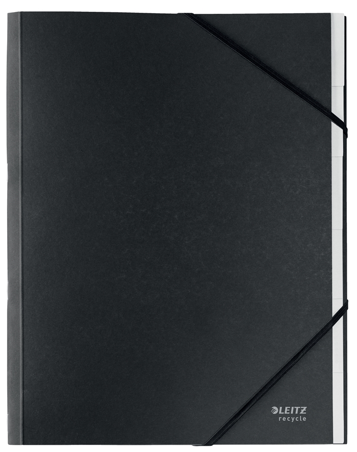 Leitz Sorteringsmapp återvinningspapp A4 6-delad svart