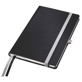 Leitz Notepad Style A5 mjukt linne 80 ark svart