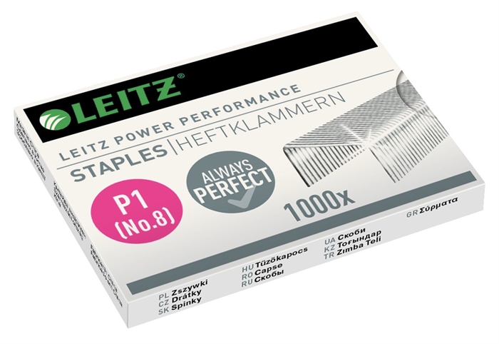 Leitz Staples No 8 P1 t/15 ark (1000)