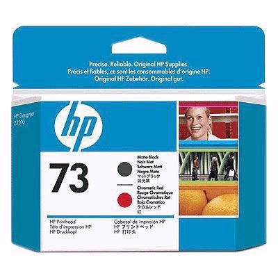 HP 73 - Mattsvarta och kromatiskt röda skrivhuvuden