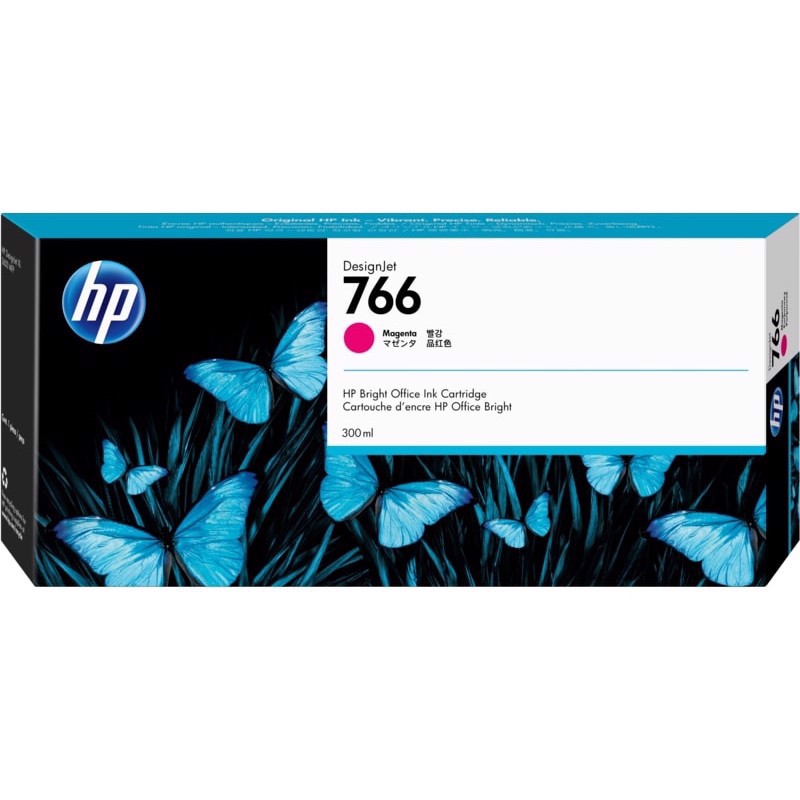 HP 766 Magenta bläckpatron, 300 ml 