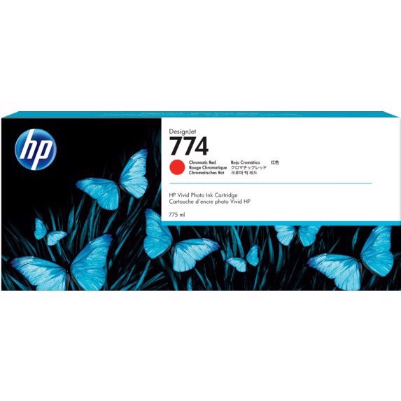 HP 774 Chromatic Red bläckpatron, 775 ml