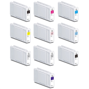 Komplett set med 350 ml bläckpatroner för Epson SureColor P7300 och P9300