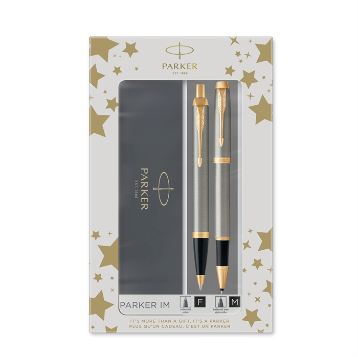 Parker Duoset IM Metal GT penna+rollerball silver