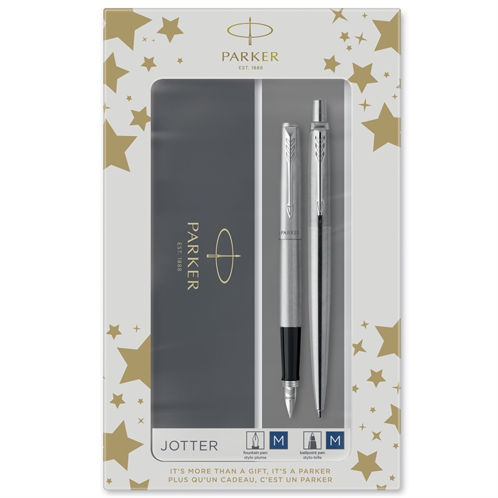 Parker Duoset Jotter CT kulspets + reservoarpenna silver