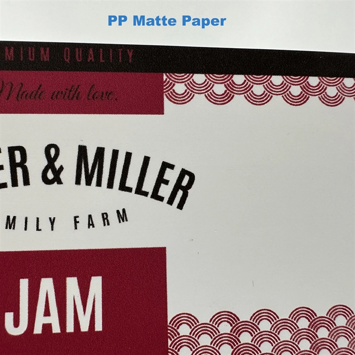 PP Mat etikett test rulle - 10 cm x 4 meter