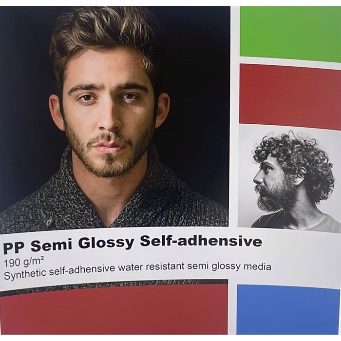 Grafisk-Handel PP Semi glossy, selvklæbende 190 gram - 60" x 30 meter