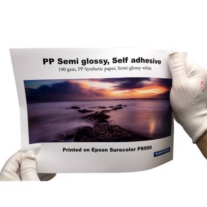 PP Semi glossy, Självhäftande 
