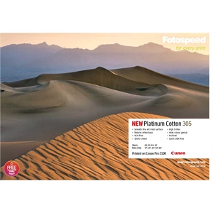 Fotospeed Platinum Cotton 305 g/m² - A3+, 25 ark