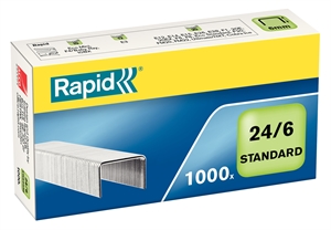 Rapid Staples 24/6 standard (1000)