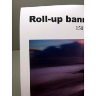 Grafisk-Handel Roll-up banner med lysblokker 150 gram - 42" x 30 meter