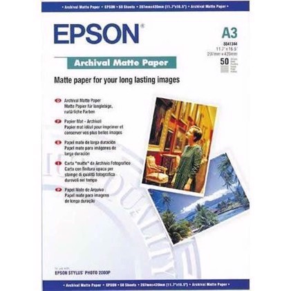 Epson Archival Matte Paper 192 g, A3 - 50 ark