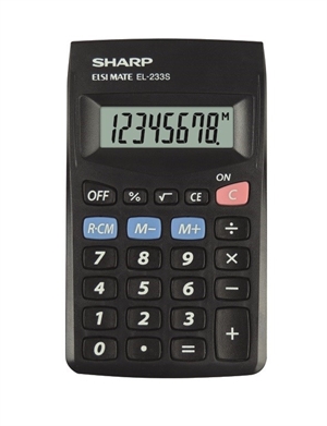 Sharp Miniräknare EL-233SBBK