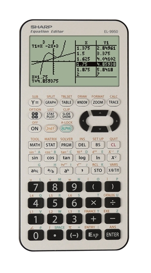 Sharp EL-9950G Grafisk miniräknare (EN/DE)