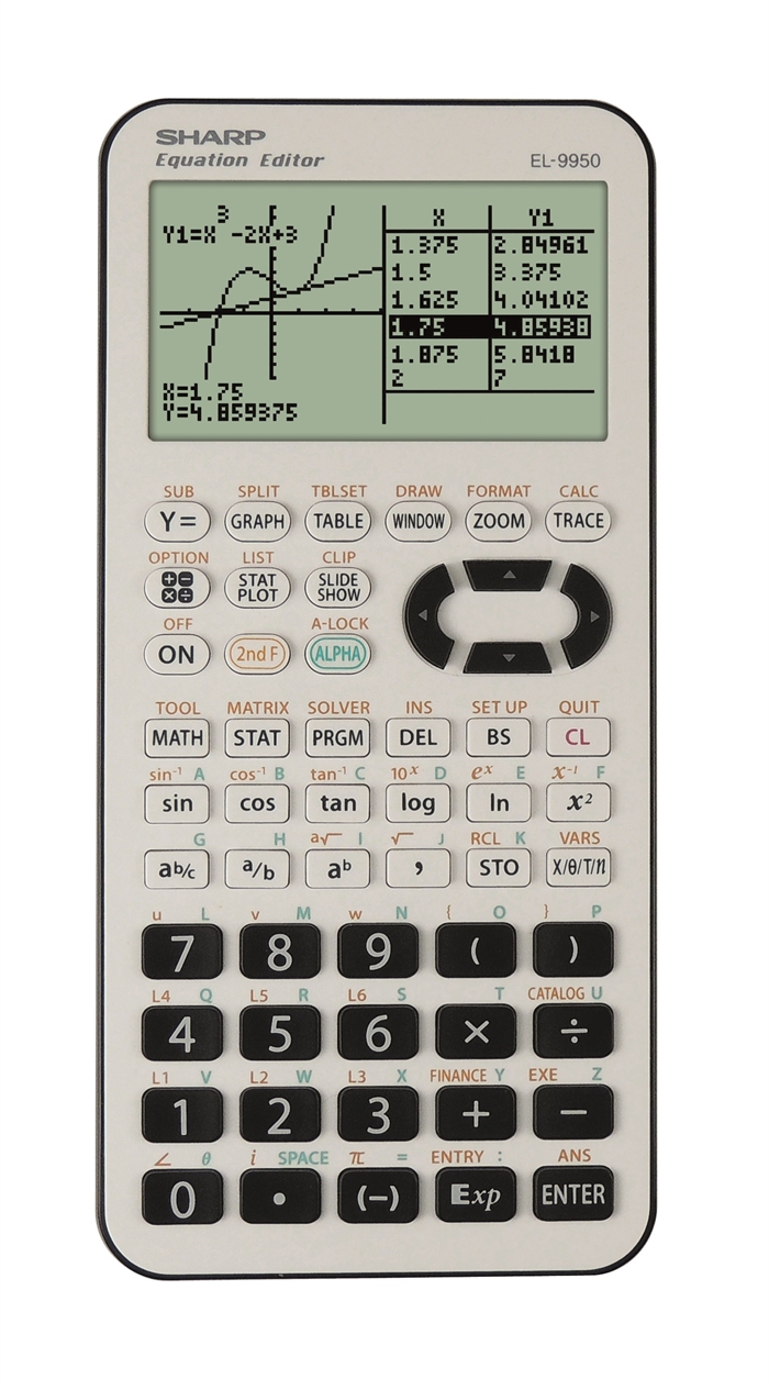 Sharp EL-9950G Grafisk miniräknare (EN/DE)